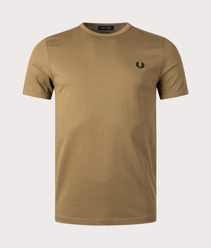 Ringer T-Shirt-R60 Shaded Stone-Fred Perry-EQVVS-Front-Image
