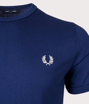 Ringer T-Shirt-C14 French navy- Fred Perry-EQVVS-Detial-Image