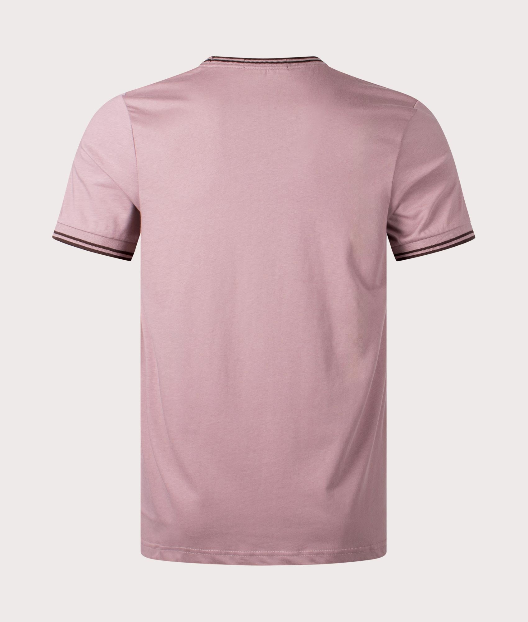 Twin Tipped T-Shirt-S52 Dark Pink- Fred Perry-EQVVS- back-Image