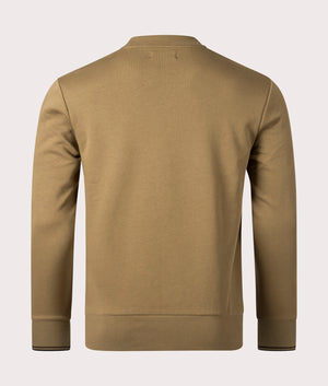 Crew Neck Sweatshirt-U08 Shd Stn-Brnt Tob-Fred Perry-EQVVS-Back -Image