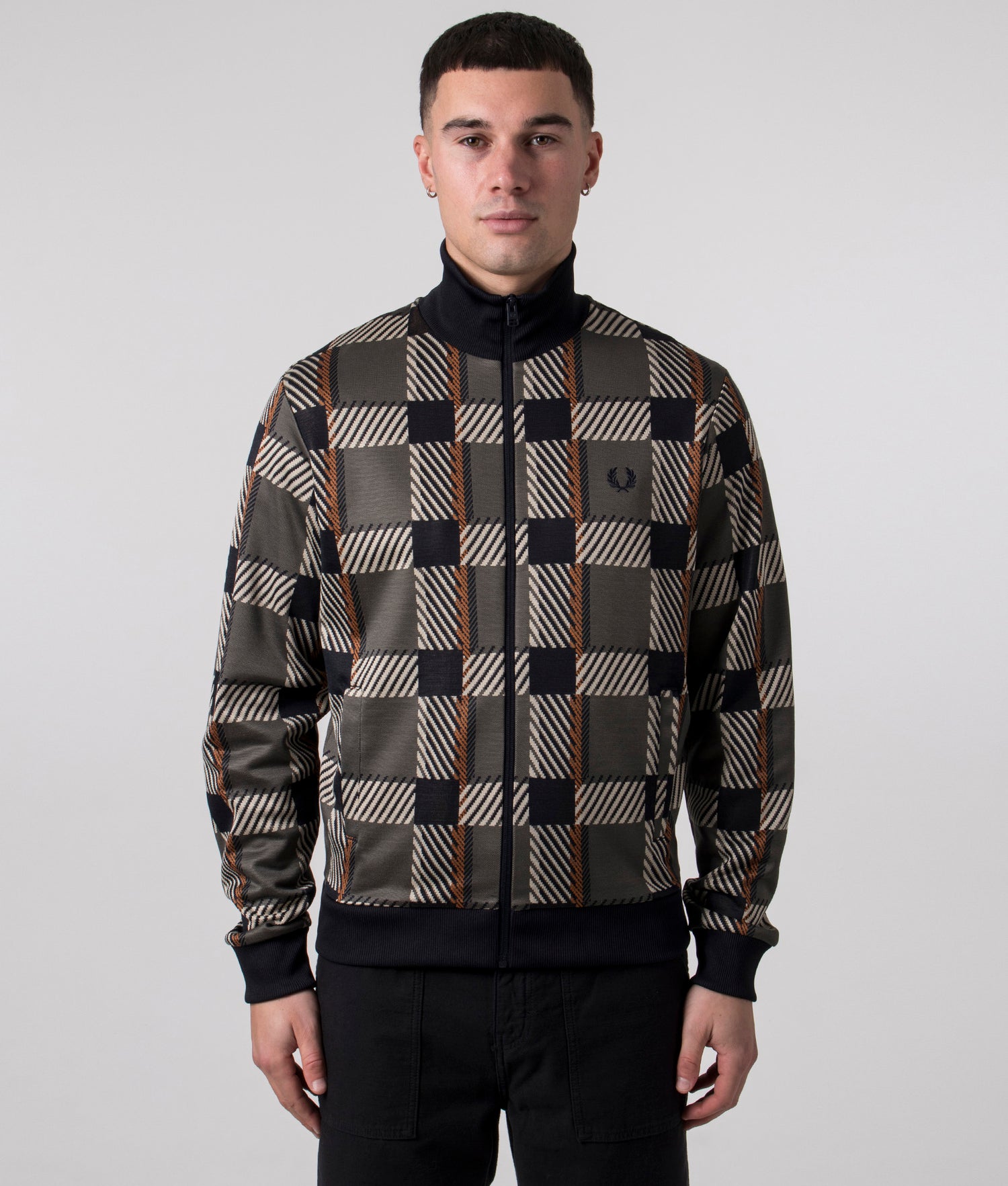 Glitch Graphic Track Jacket - Crimson Serpents Outpost