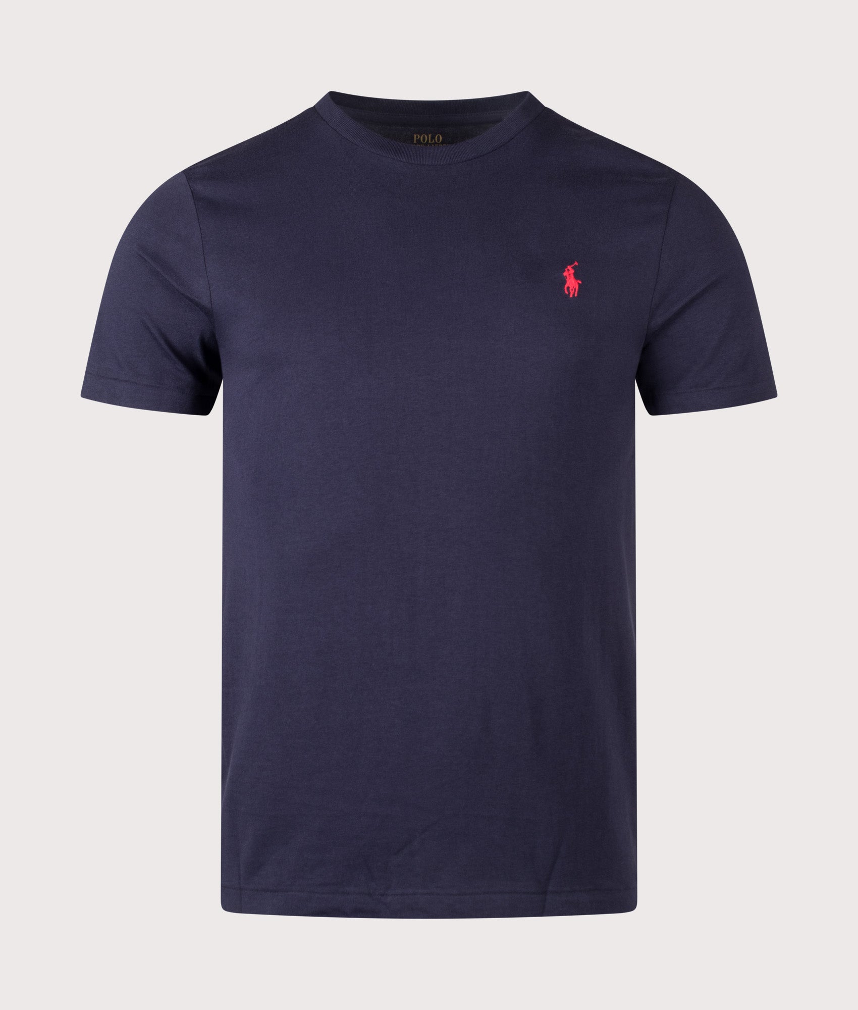 Polo Ralph Lauren Custom Slim Fit T-Shirt in Ink at EQVVS Menswear. Front shot.