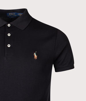 Slim Fit Soft Touch Pima Polo Shirt Black | Polo Ralph Lauren | EQVVS