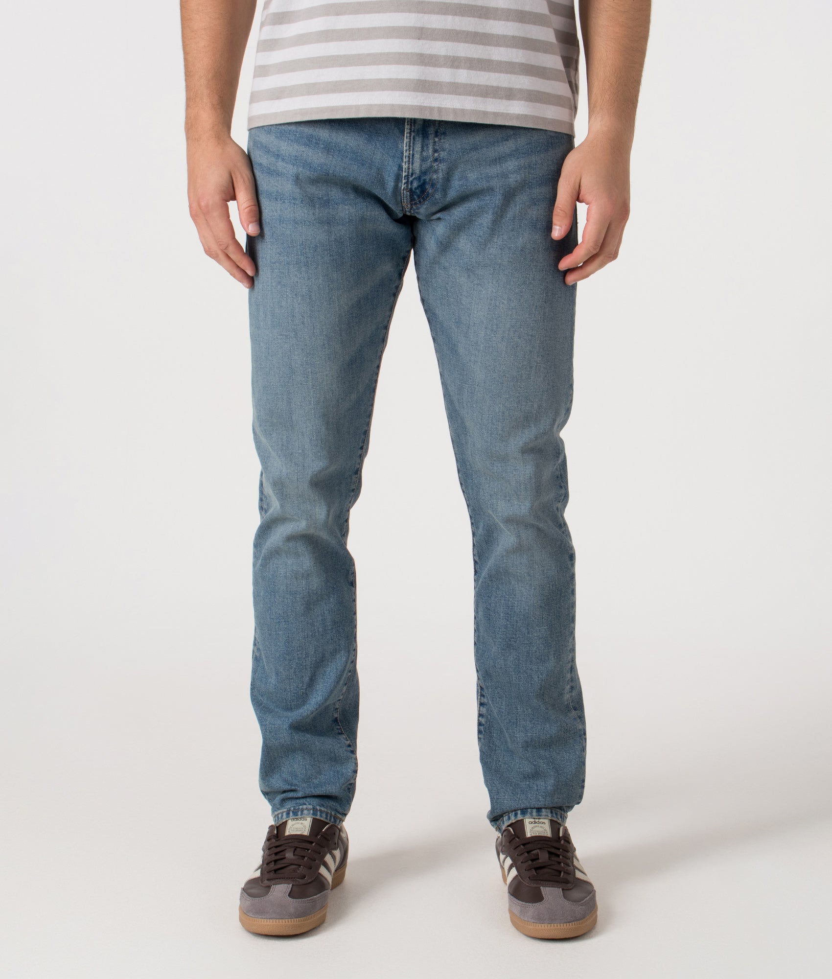 Slim Fit Sulliivan Strecth Jeans by Polo Ralph Lauren in Dixon Stretch. Shot by EQVVS. Front shot.