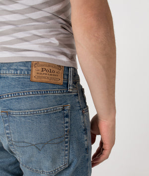 Slim Fit Sulliivan Strecth Jeans by Polo Ralph Lauren in Dixon Stretch. Shot by EQVVS. Back Detail shot.