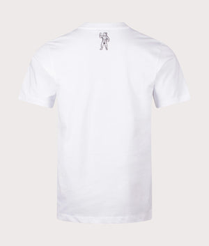 Arch Logo T-Shirt in White by Billionaires Boy Club. EQVVS Back Angle Shot.