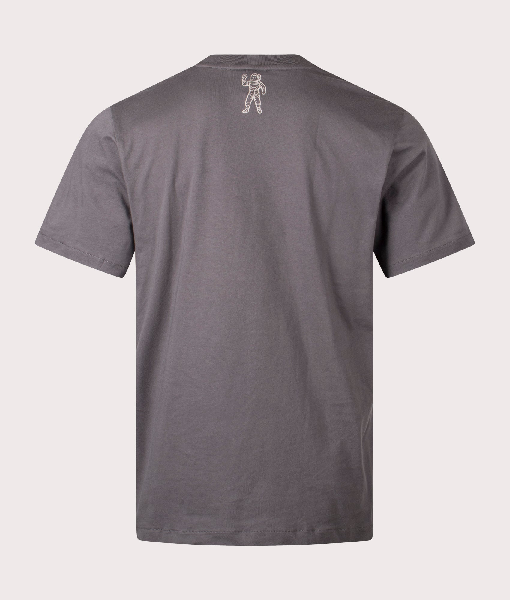 Billionaire Boys Club Small Arch Logo T-Shirt in Space Grey at EQVVS Menswear. Back shot. 