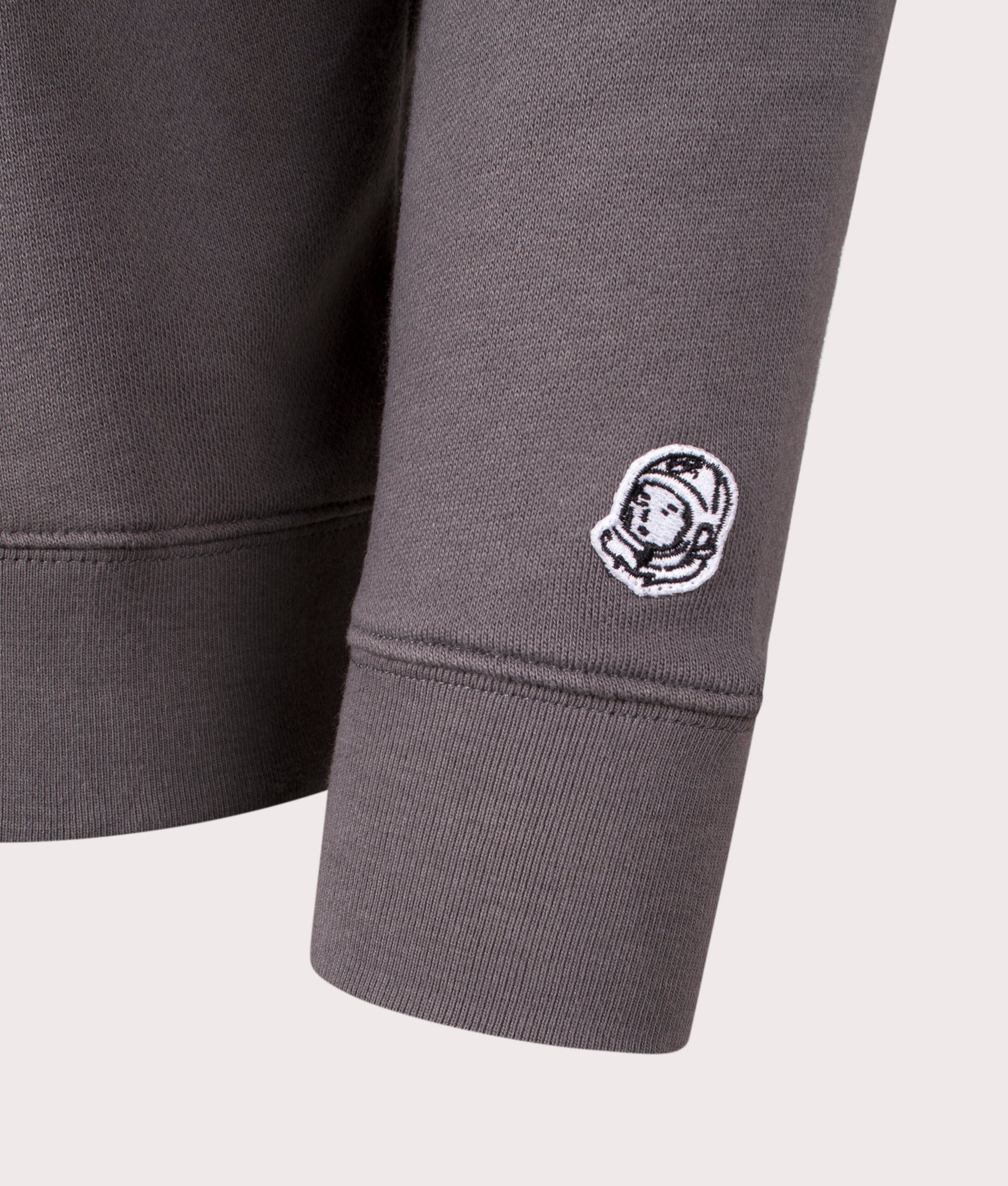 Small Arch Logo Sweatshirt in Space Grey by Billionaire Boys Club. EQVVS Shot.