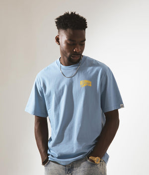 Billionaire Boys Club Small Arch Logo T-Shirt in Powder Blue, 100% Cotton Campaign Shot EQVVS