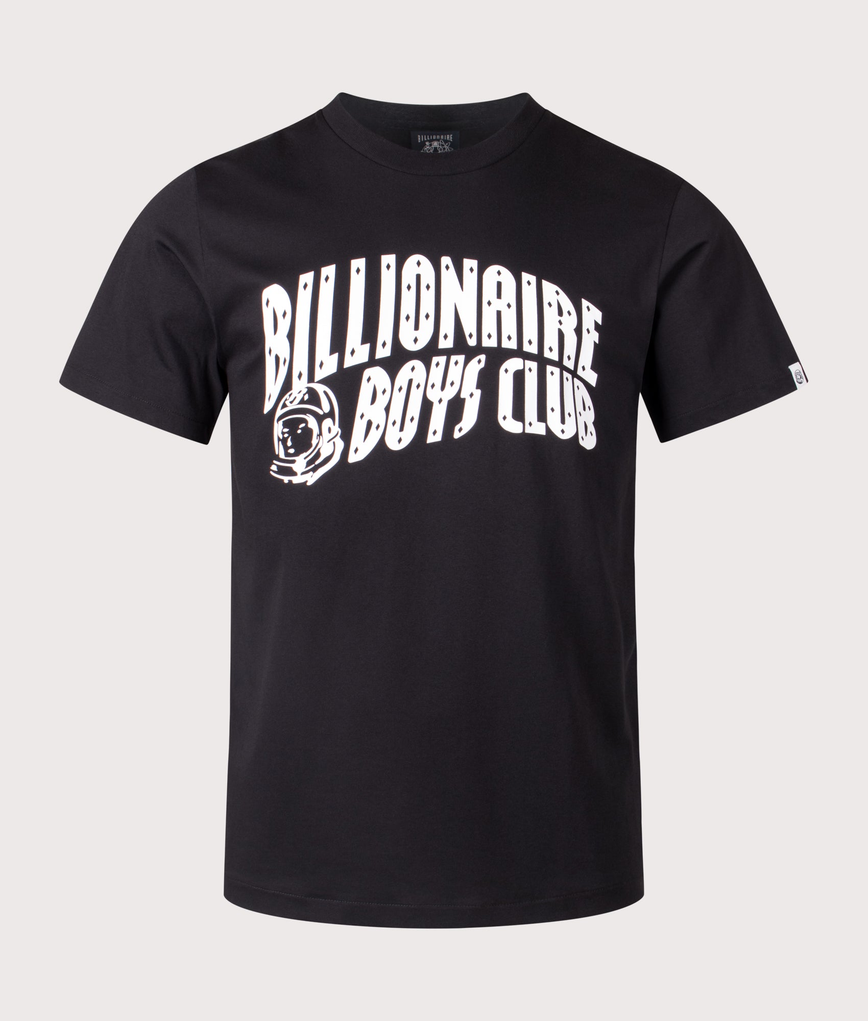 Arch Logo T-Shirt in Black. 100% Cotton | Billionaire Boys Club | Shot at EQVVS | Front shot