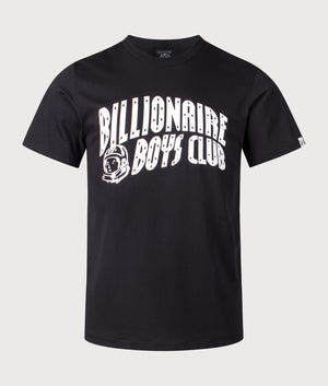 Arch Logo T-Shirt in Black. 100% Cotton | Billionaire Boys Club | Shot at EQVVS | Front shot