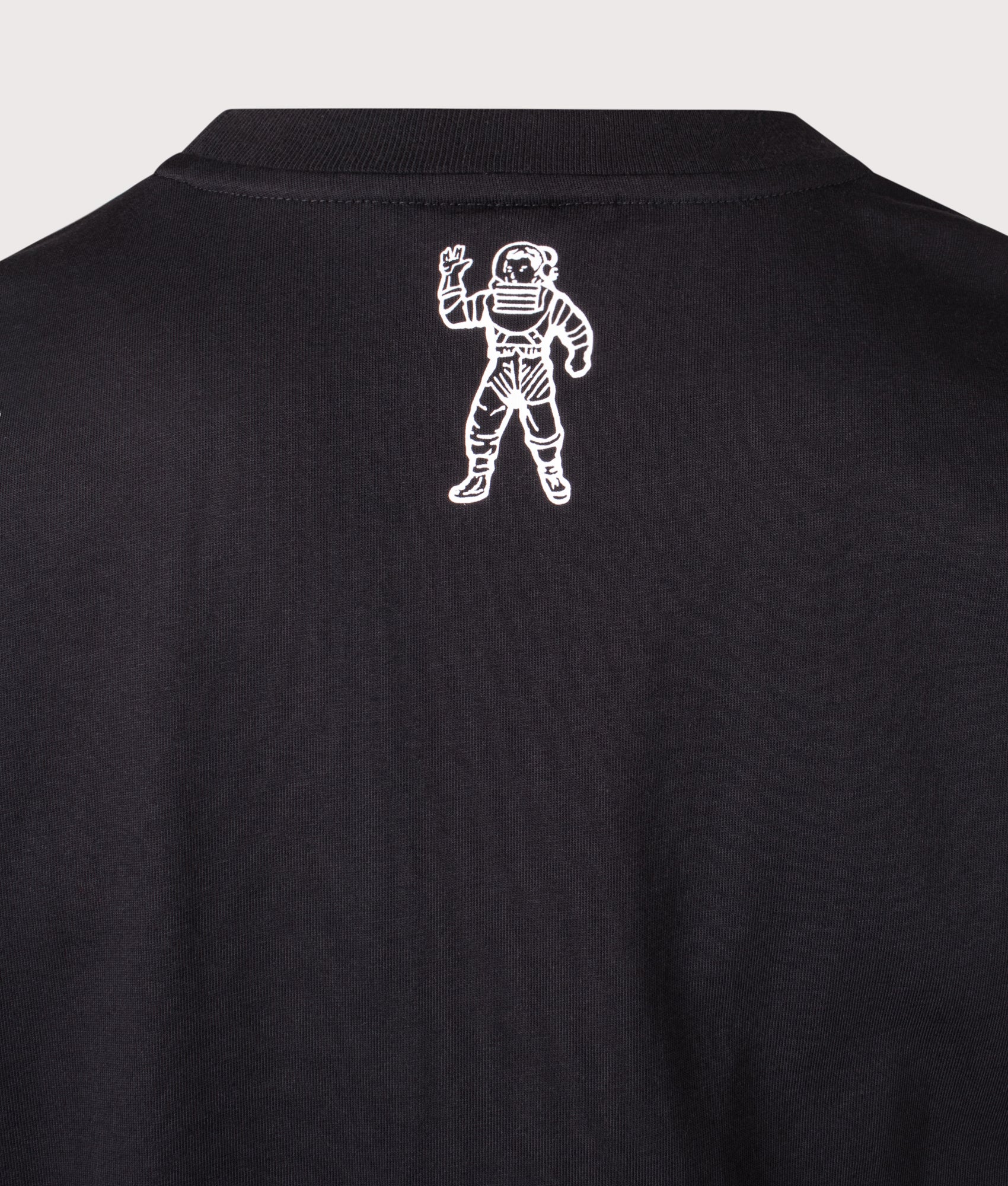 Arch Logo T-Shirt in Black. 100% Cotton | Billionaire Boys Club | Shot at EQVVS | Back detail shot 