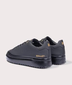 GRFTR Lite Trainers in Triple Black Dip. EQVVS Shot.
