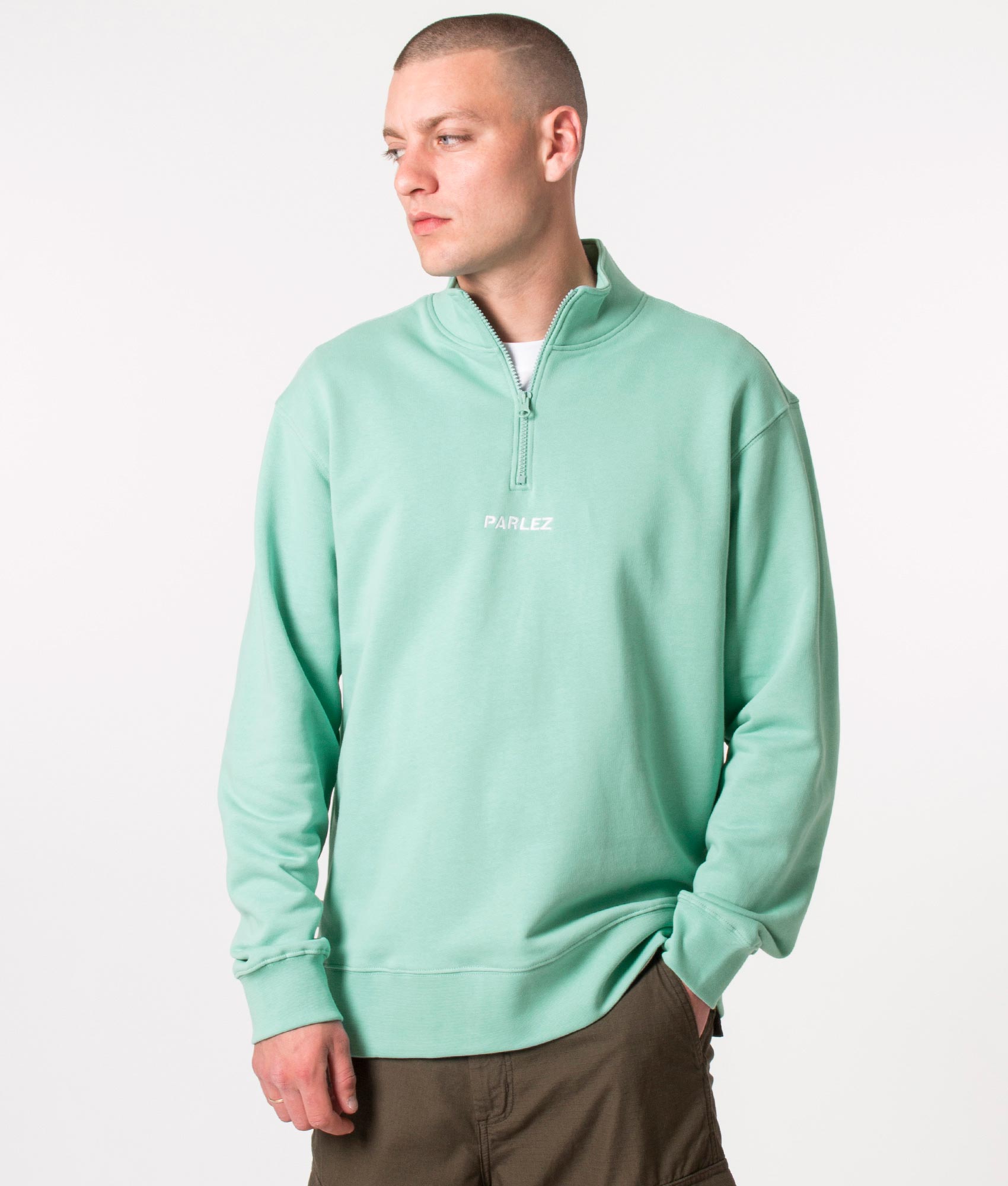Quarter-Zip-Ladsun-Sweatshirt-Dusty-Aqua-Parlez-EQVVS