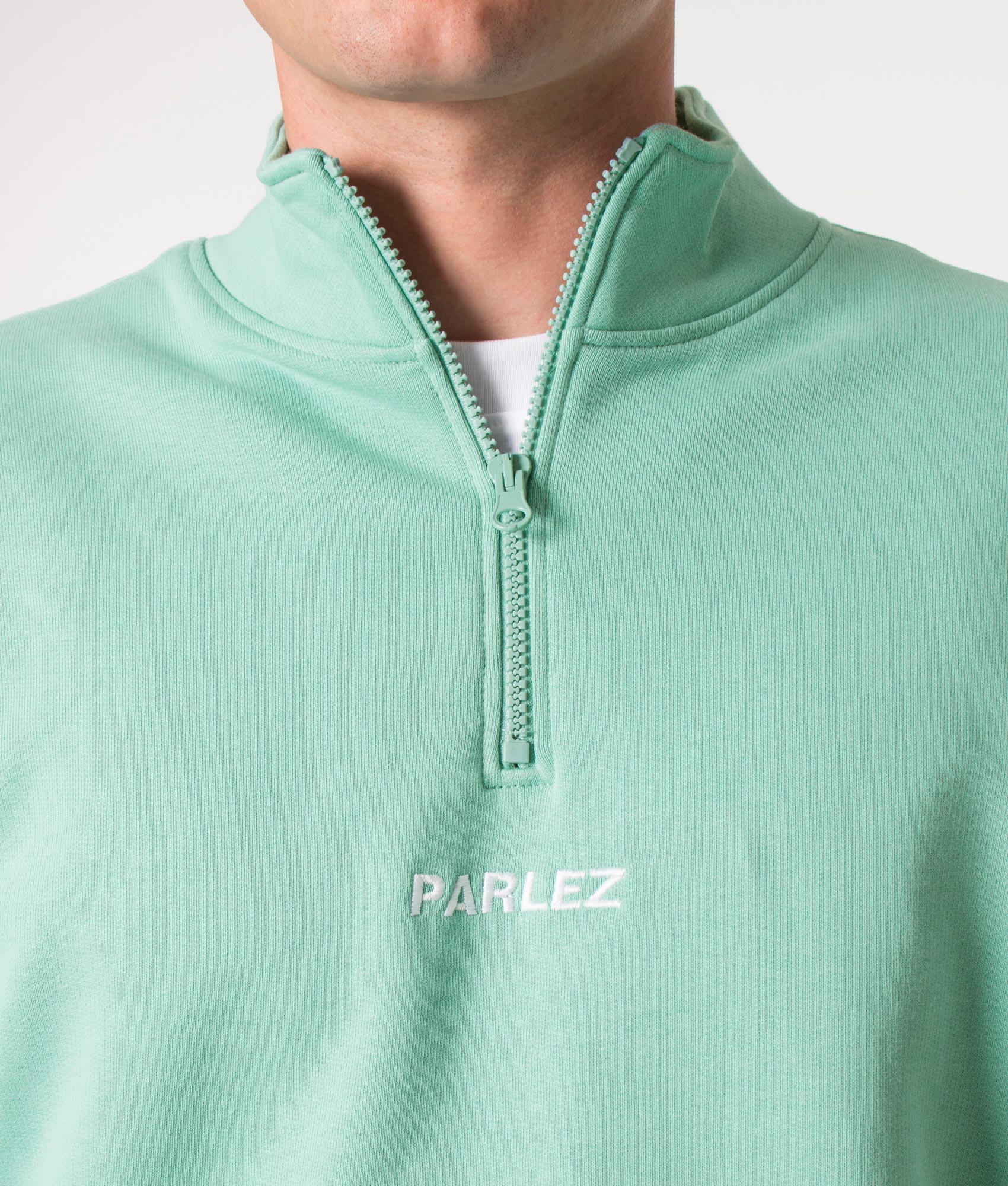 Quarter-Zip-Ladsun-Sweatshirt-Dusty-Aqua-Parlez-EQVVS