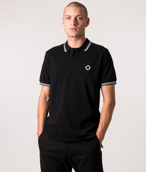 Double Tipped Polo Shirt Black | Ma.Strum | EQVVS 