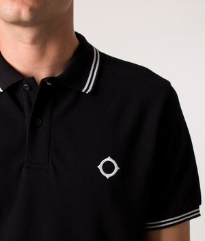 Double Tipped Polo Shirt Black | Ma.Strum | EQVVS