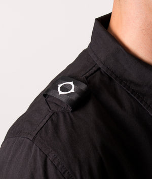 Full-Zip-Overshirt-Black-MA.Strum-EQVVS