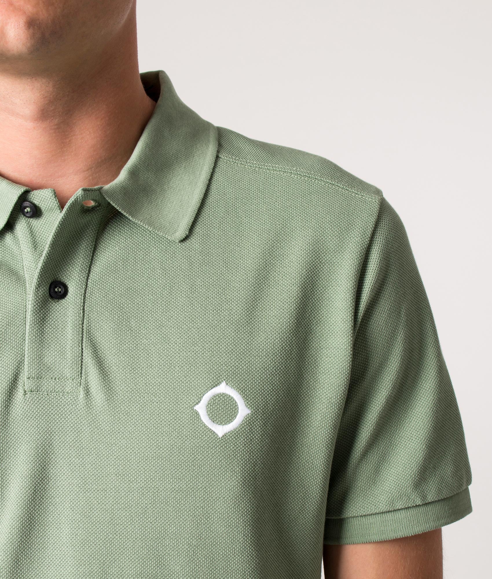 Pique Polo Shirt Loden Frost | Ma.Strum | EQVVS 