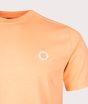 MA.Strum Icon Tee T-Shirt in Peach, 100% Cotton Detail Shot EQVVS
