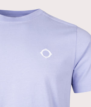 MA.Strum Icon Tee T-Shirt in Lavender Purple, 100% Cotton Detail Shot at EQVVS