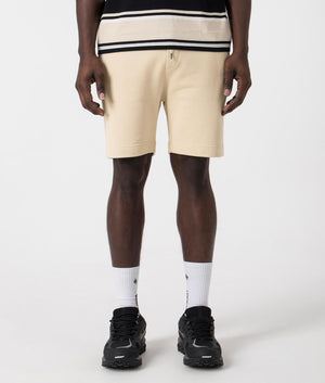 Core Sweat Shorts in Beige by Ma.strum. EQVVS Front Angle Shot