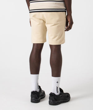 Core Sweat Shorts in Beige by Ma.strum. EQVVS Back Angle Shot
