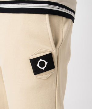 Core Sweat Shorts in Beige by Ma.strum. EQVVS Detail Shot