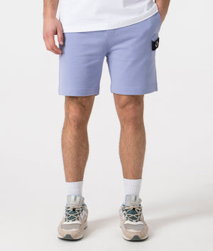 Ma.Strum Core Sweat Shorts in Purple Front Shot at EQVVS