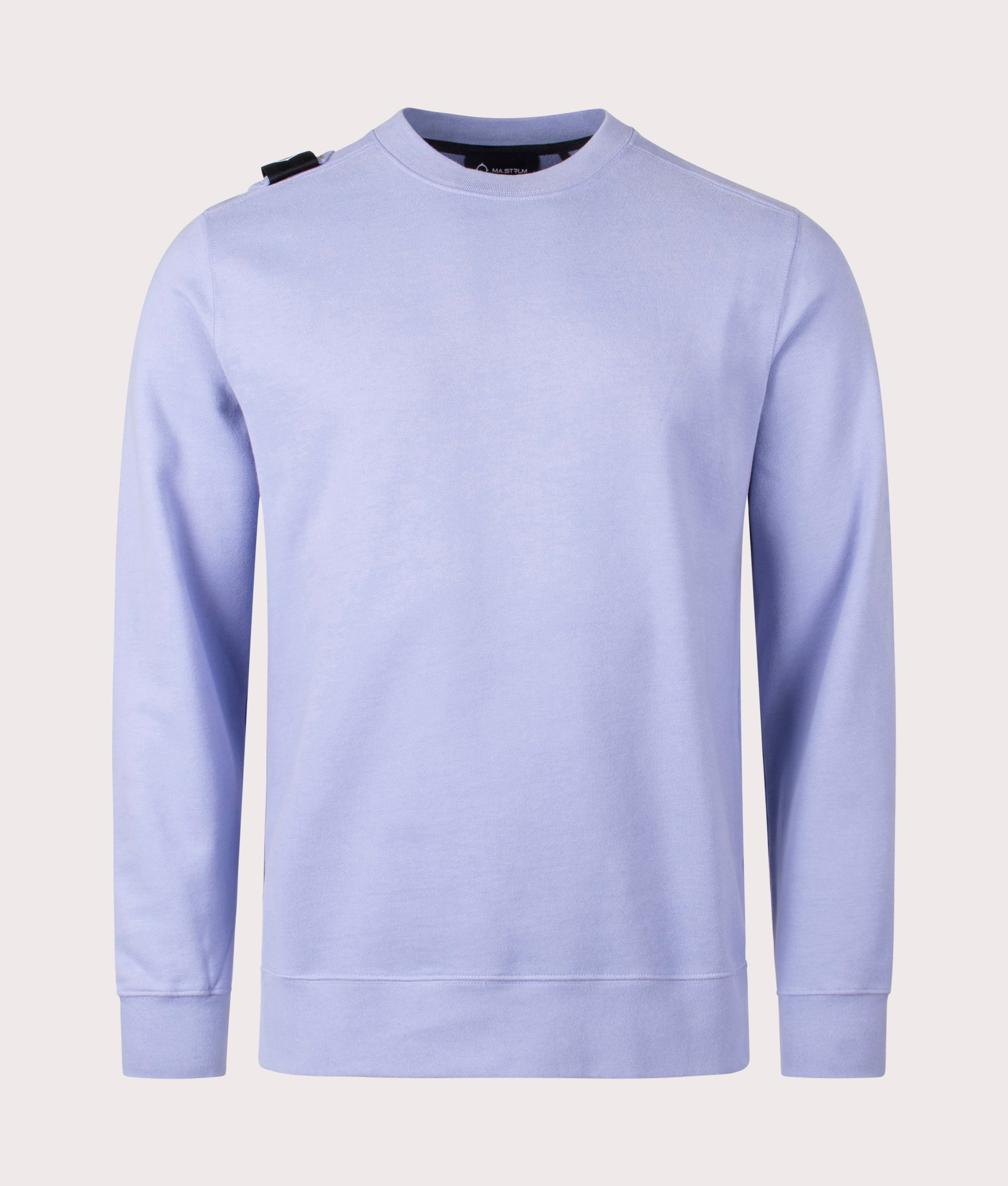 MA.Strum Core Crew Sweatshirt in Lavender, 100% Cotton Front Shot at EQVVS