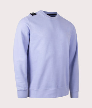 MA.Strum Core Crew Sweatshirt in Lavender, 100% Cotton Front Shot at EQVVS