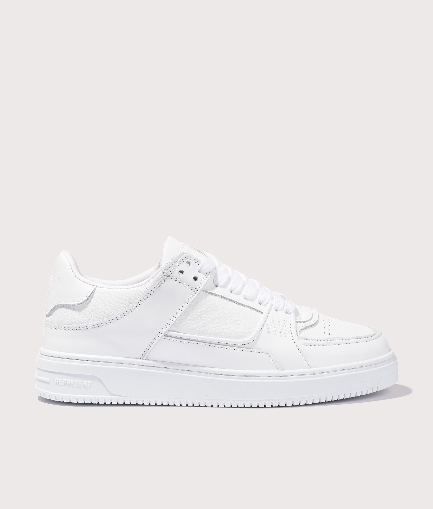 REPRESENT Apex Sneakers white side shot EQVVS