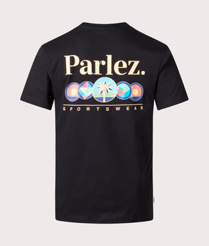 Reefer T-Shirt in Black by Parlez. EQVVS Back Angle Shot.