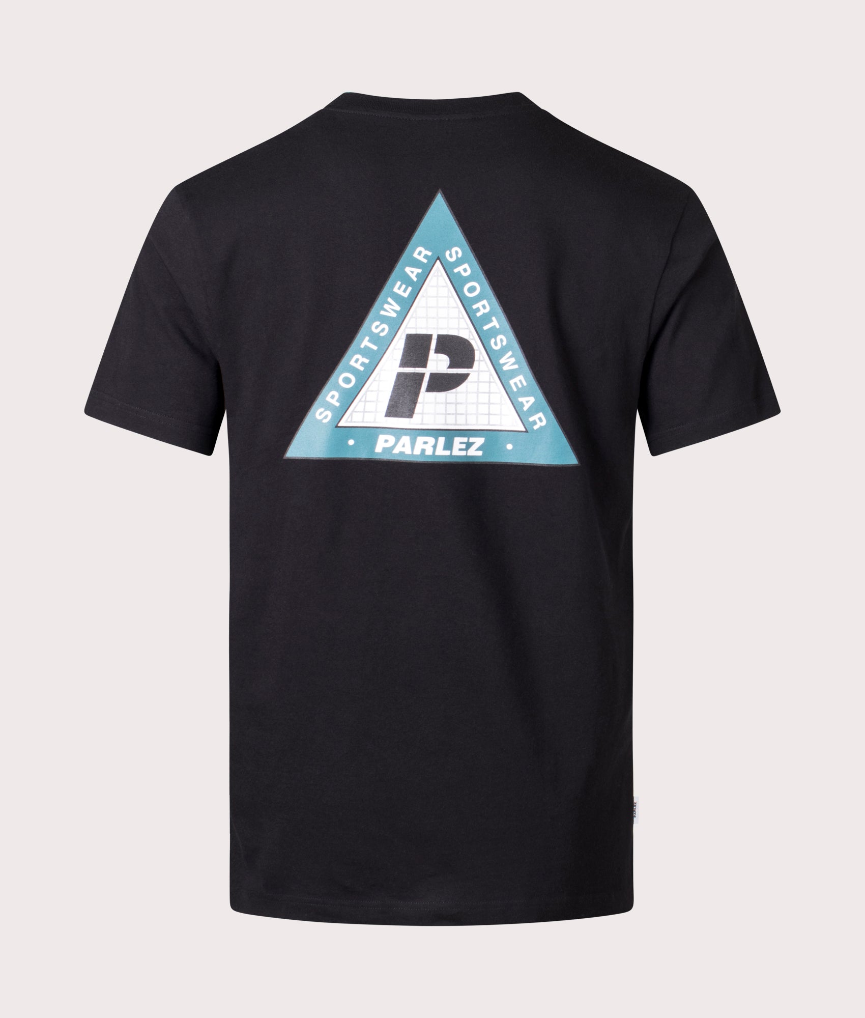 Braco T-Shirt in Black by Parlez. EQVVS Back Angle Shot.