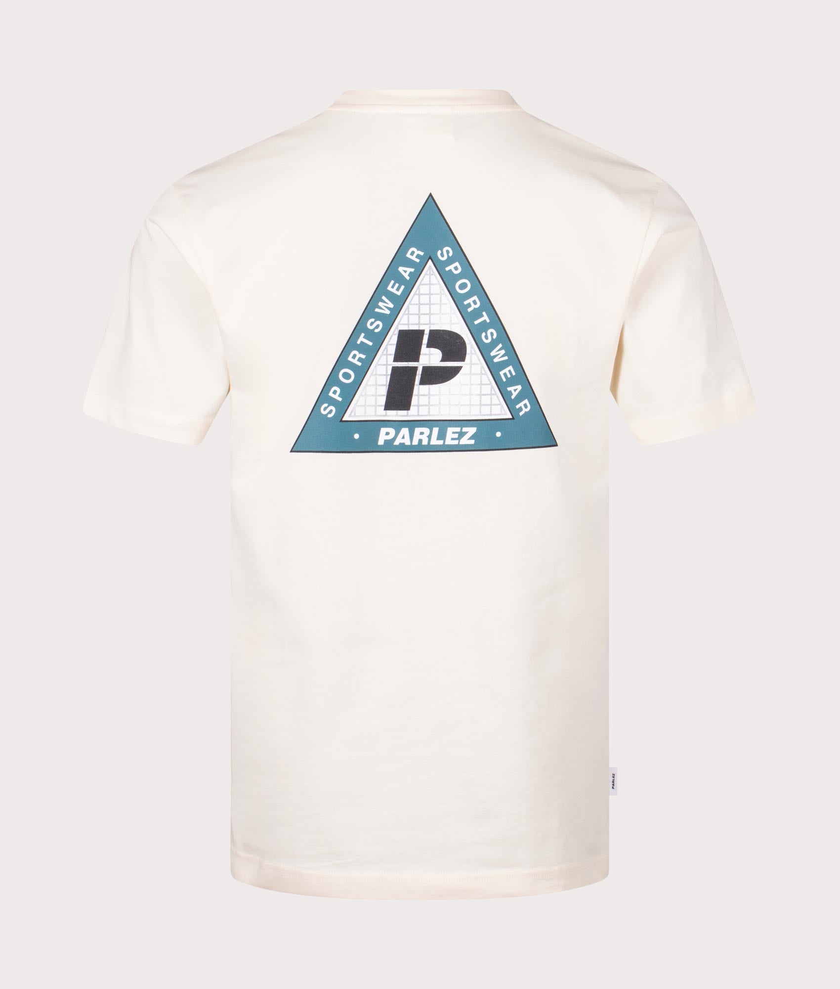 Braco T-Shirt in Ecru by Parlez. EQVVS Back Angle Shot.