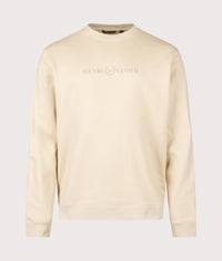 Lytham Crew Neck Sweatshirt: 019 Oyster Beige 