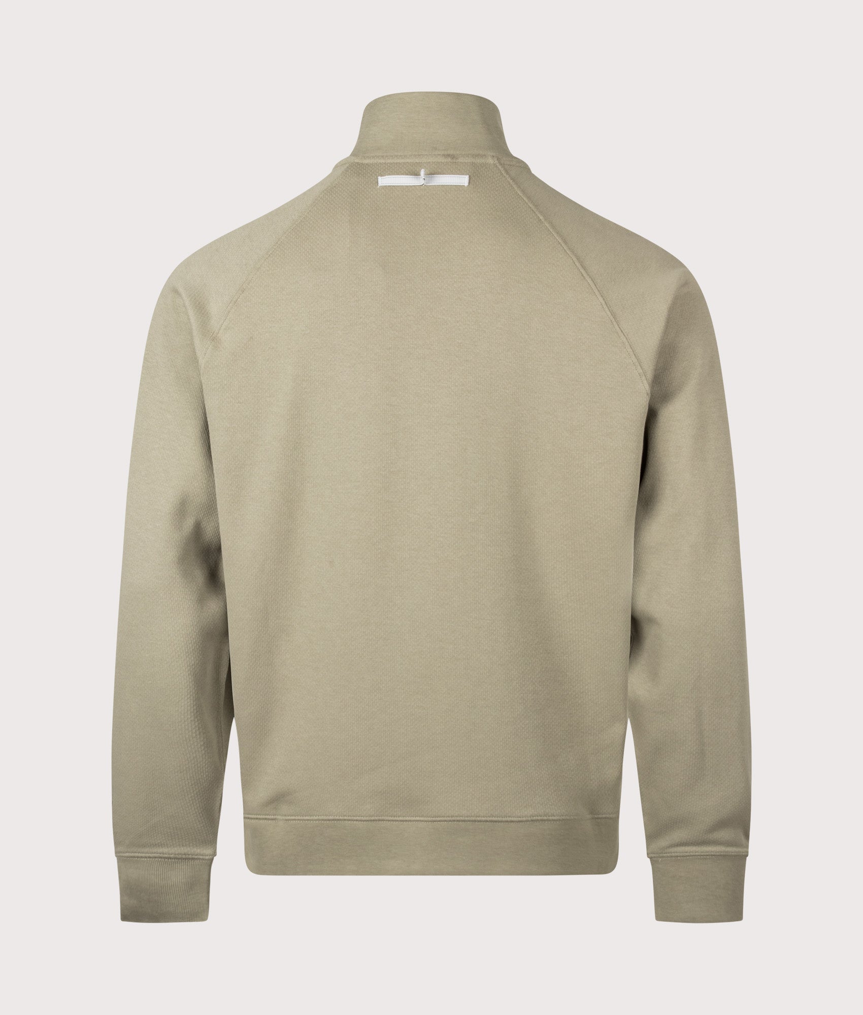 Hayle Quarter Zip Sweatshirt in Kelp By Henri-Lloyd. Shot by EQVVS. Back shot.