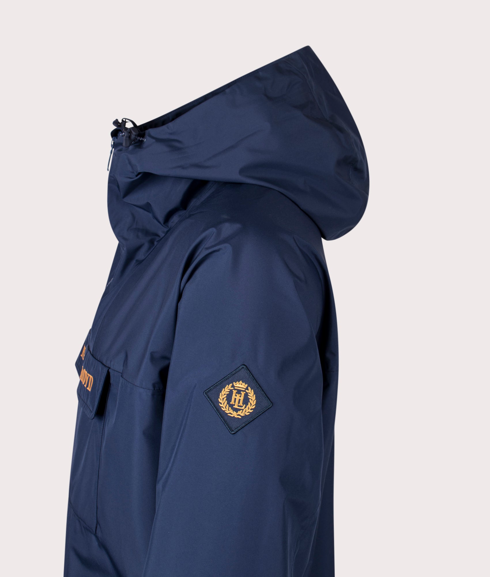 Viking Smock Coat in Navy Blue | 100% Recycled Polyester | Henri Lloyd | EQVVS | Side detail shot 