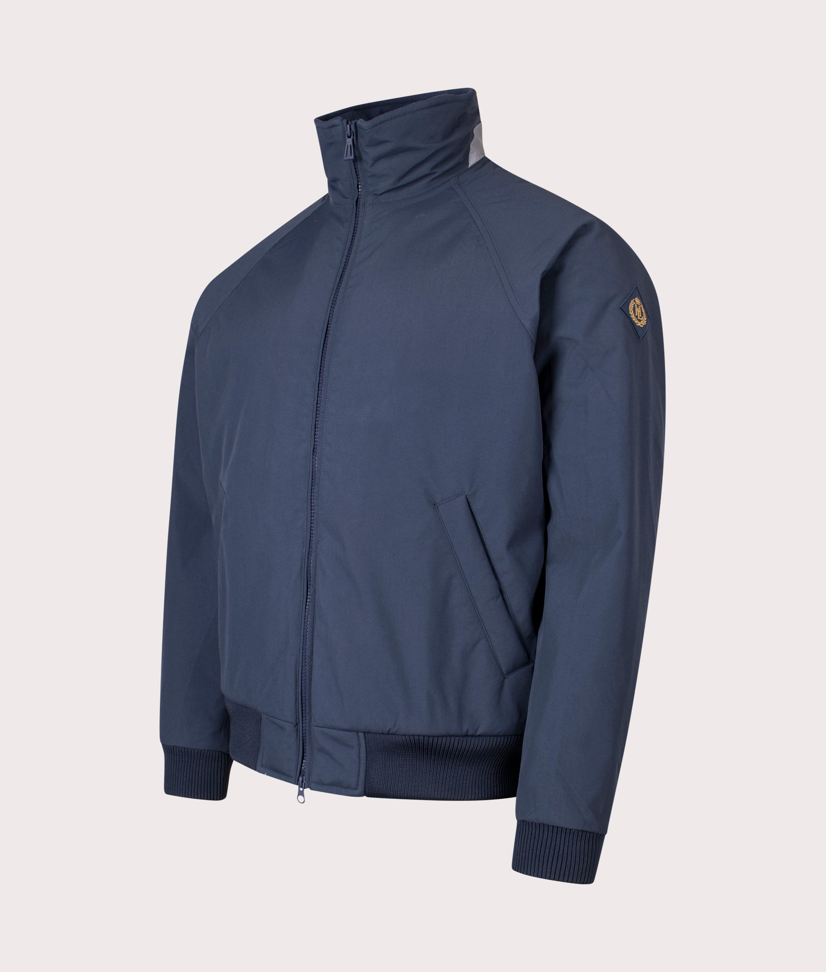 Jib Jacket in Navy | Recycled Nylon | Henri Lloyd | EQVVS | Front angle shot 