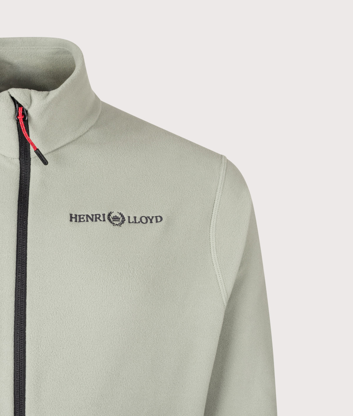 Henri-Lloyd Regular Fit Breakwater Fleece in Shadow at EQVVS Menswear. Detail shot.