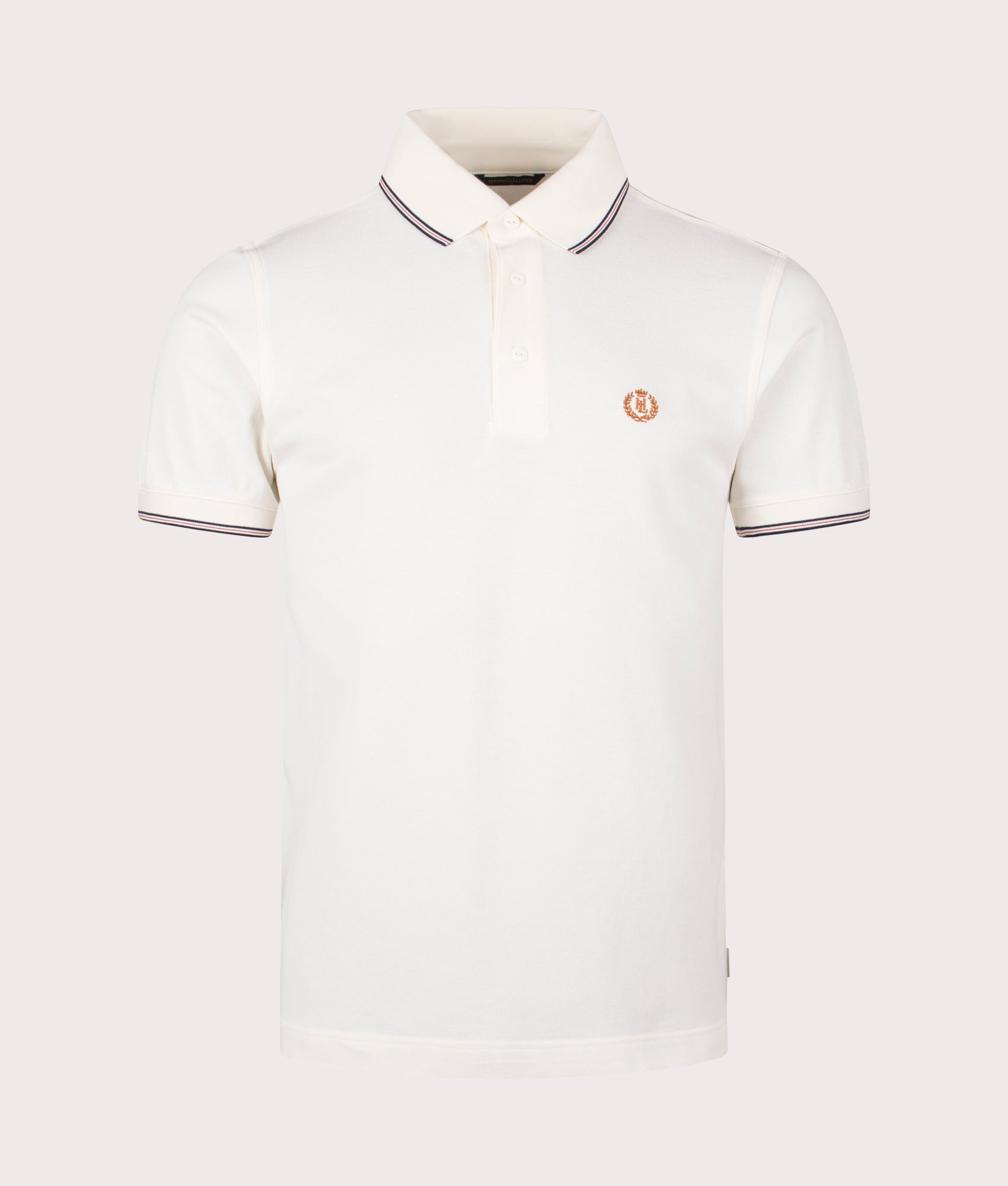 Henri Lloyd Penryn Polo Shirt in Off White at EQVVS. Front Shot.