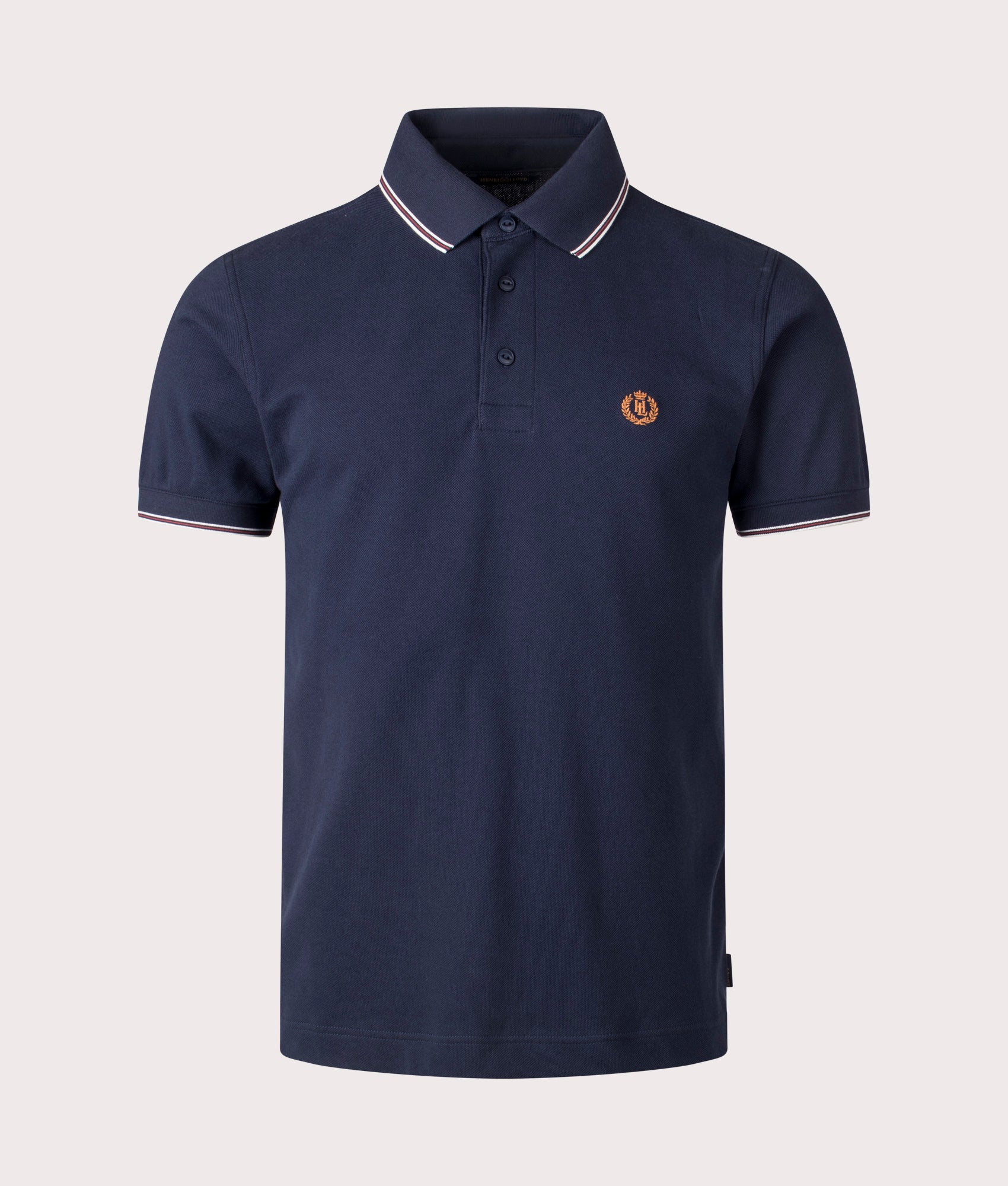 Henri Lloyd Penryn Polo Shirt in Navy Blue at EQVVS. Front Shot.