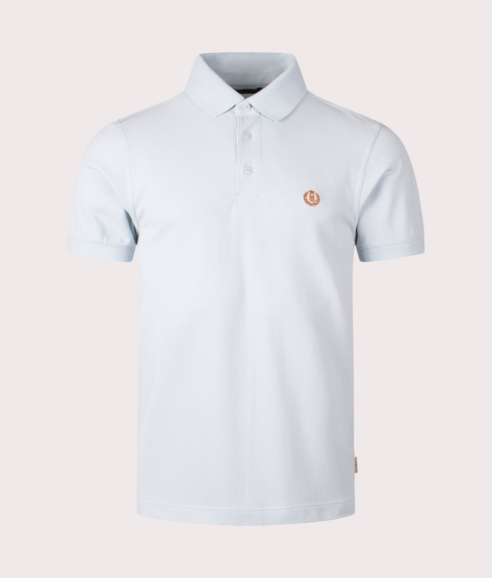 Henri Lloyd Falmouth Polo Shirt in Sky Blue at EQVVS. Front Shot.