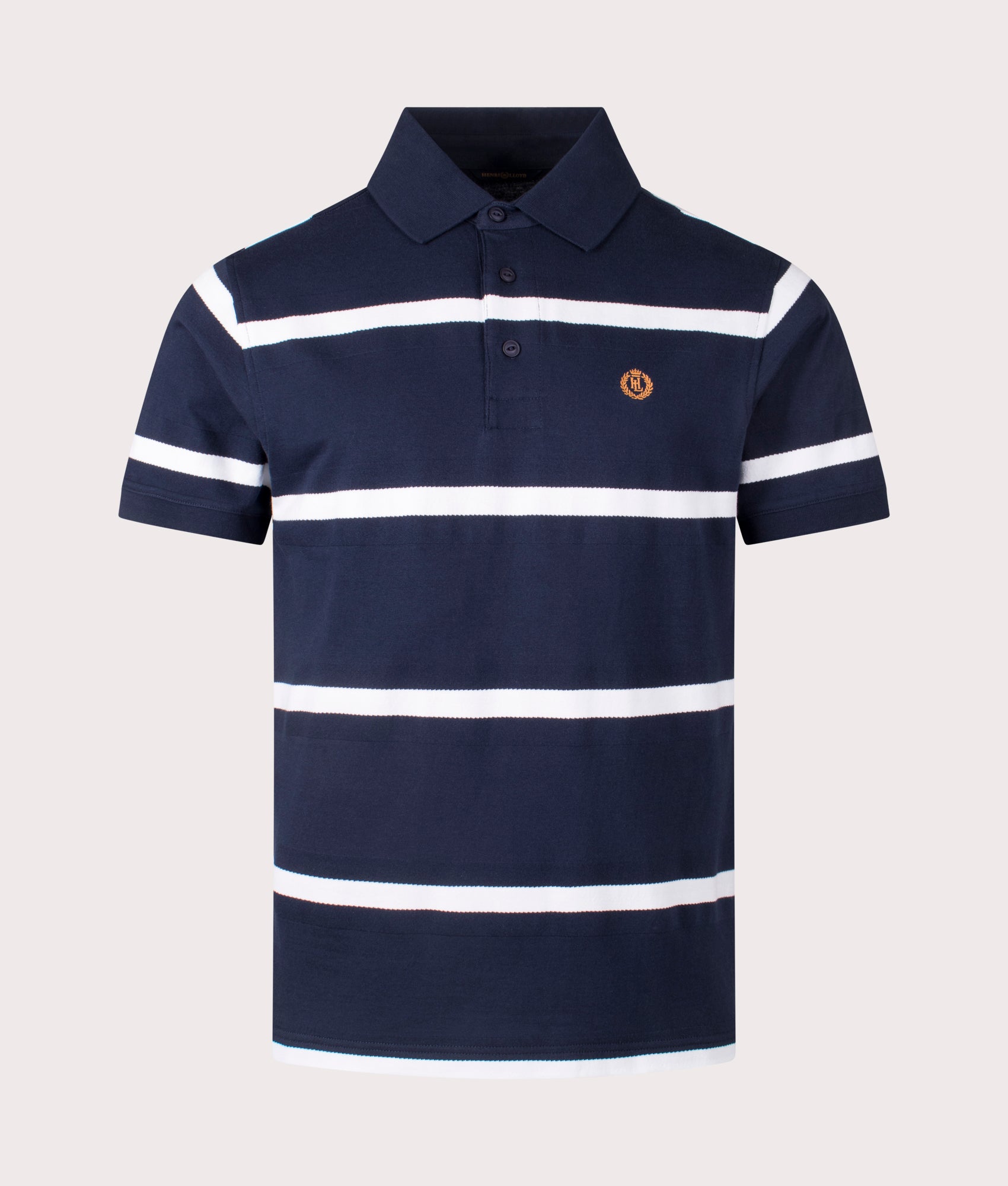 Henri-Lloyd Salcombe Polo Shirt in Navy Blue. Shot at EQVVS. Front shot