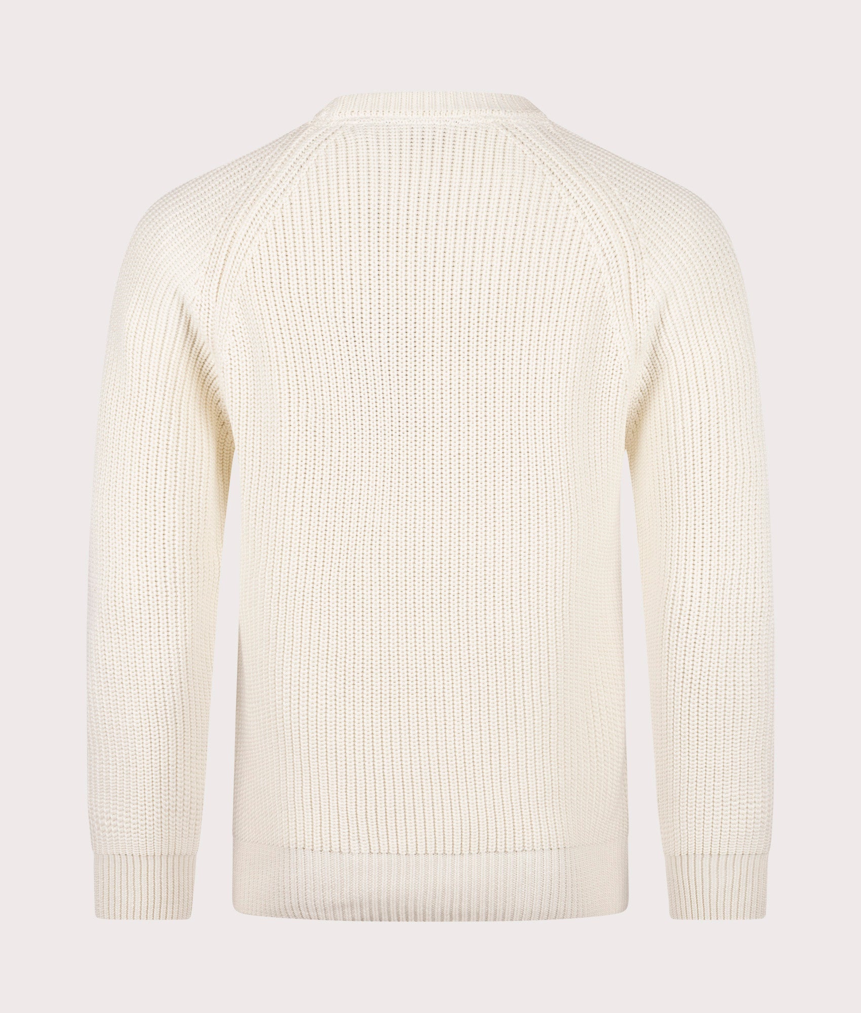 Golant Ribbed Crew Sweatshirt in Ecru | 100% Cotton | Henri Lloyd | EQVVS | Back shot 