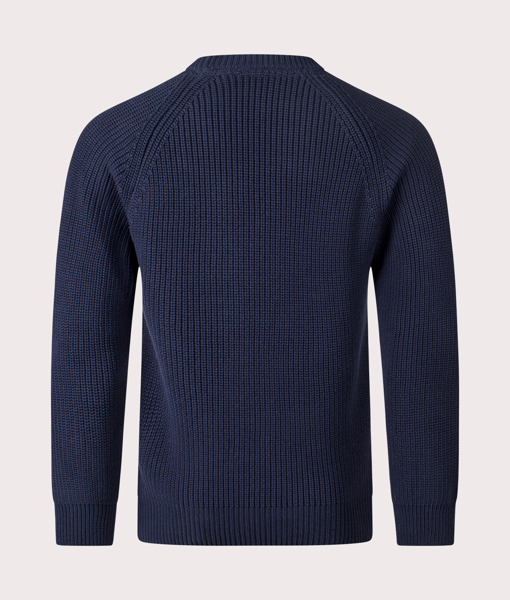 Golant Ribbed Crew Sweatshirt in Navy Blue | 100% Cotton | Henri Lloyd | EQVVS | Back shot 