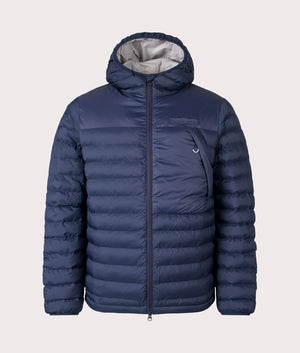 Bergen Hooded Jacket in Navy Blue | Recycled Fabric | Henri Lloyd | EQVVS | Front shot 