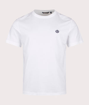 Cowes T-Shirt in White | 100% Cotton | Henri Lloyd | EQVVS | Front shot 
