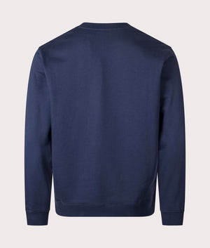 Lytham Crew Neck Sweatshirt in Navy Blue | 100% Cotton | Henri Lloyd | EQVVS | Back shot 