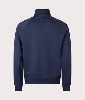 Kinsale Quarter Zip Sweatshirt in Navy Blue | 100% Cotton | Henri Lloyd | EQVVS | Back shot 